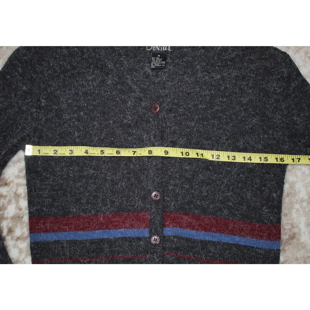 VTG Y2K Denial Cropped Cardigan Silk - Picture 6 of 6
